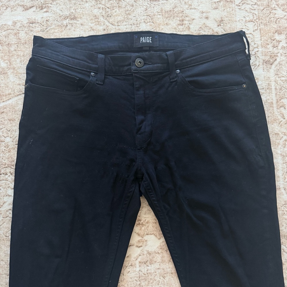 PAIGE Men's Black Slim Jeans